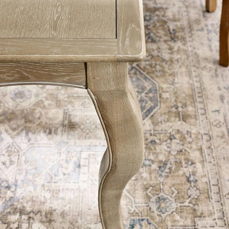 Camille Extending Dining Table - 140cm-190cm - 6-8 Seater - French Style - Natural - Limed Oak