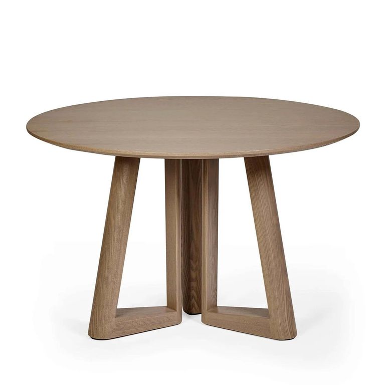 Caravelle Dining Table - 120cm - 6 Seater - Round - Smokey - Oak Effect