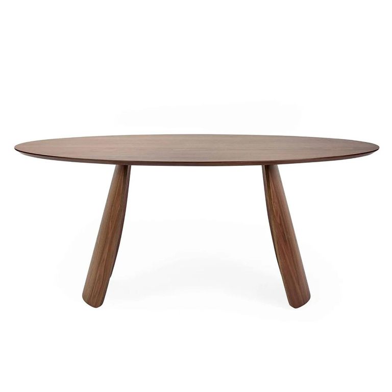 Julius Dining Table - 180cm - 8 Seater - Oval - Walnut - Wood