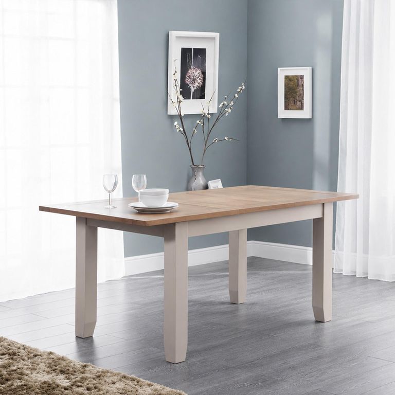 Richmond Extending Dining Table - 4-6 Seater - 140cm-180cm - Grey