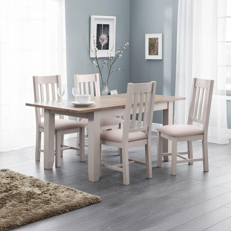 Richmond Extending Dining Table - 4-6 Seater - 140cm-180cm - Grey