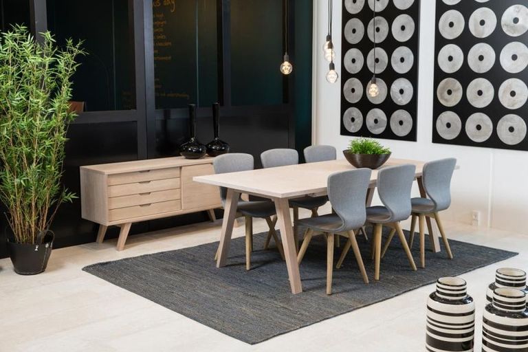 A Line Dining Table - 8-12 Seater - 210cm-310cm - Oak