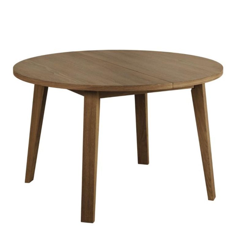 A-Line Smoked Oak 4 Seater Round Dining Table