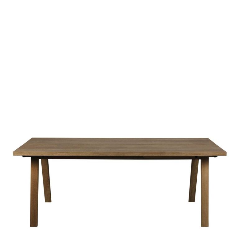 A-Line Smoked Oak 8 Seater Dining Table