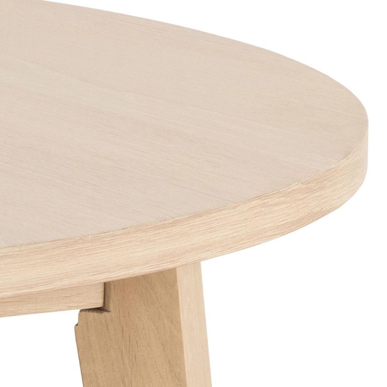 A-Line White Oak 4 Seater Round Dining Table