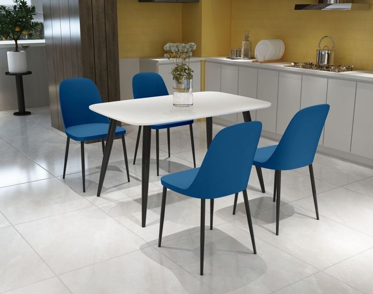 Aspen White 4 Seater Dining Table