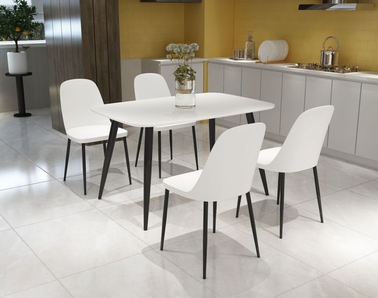 Aspen White 4 Seater Dining Table