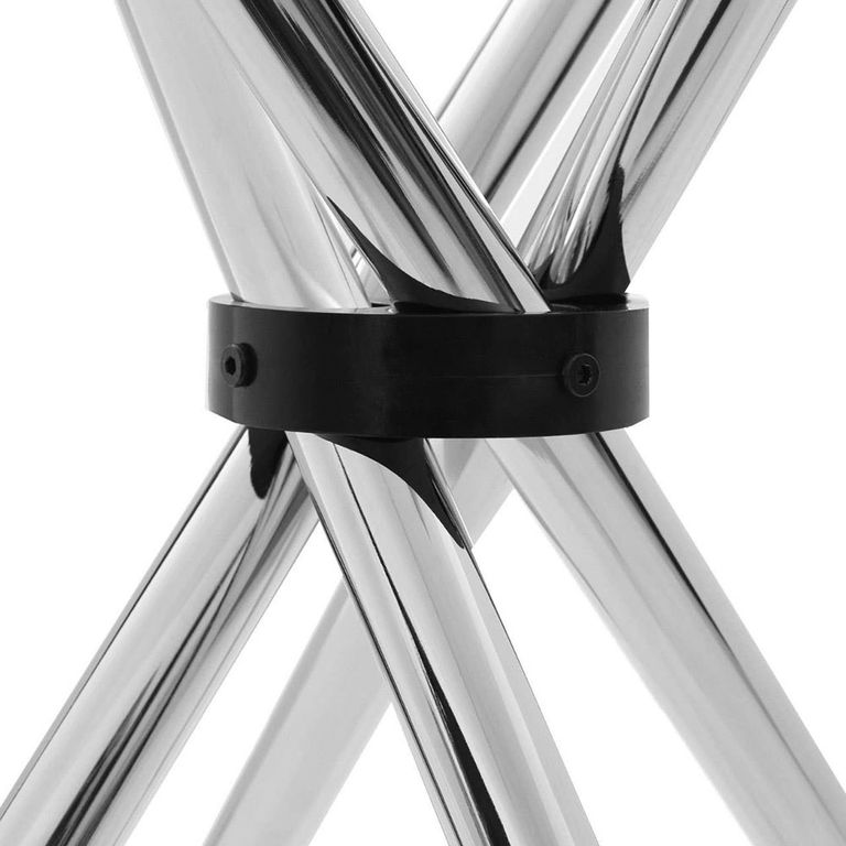 Afton Dining Table - 2 Seater - 90cm - Round - Clear Glass