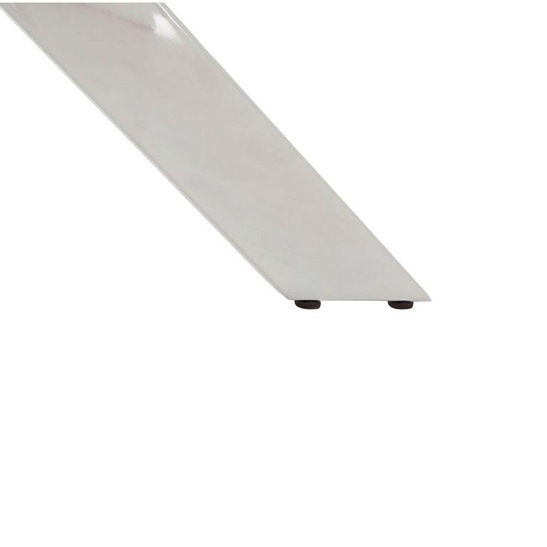 Allure Round Dining Table - 4 Seater - 130cm - Chrome Glass- Intersected Legs