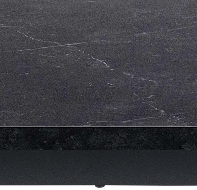 Amble Black Marble Effect 6 Seater Dining Table