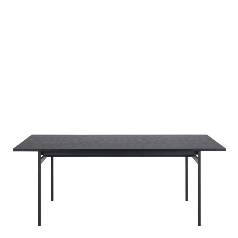 Angus Black Ash 8 Seater Dining Table