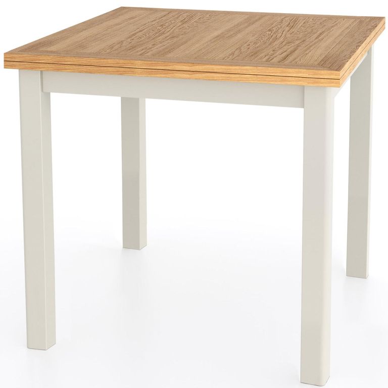 Arden Grey Painted 2-6 Seater Square Flip Top Extending Dining Table