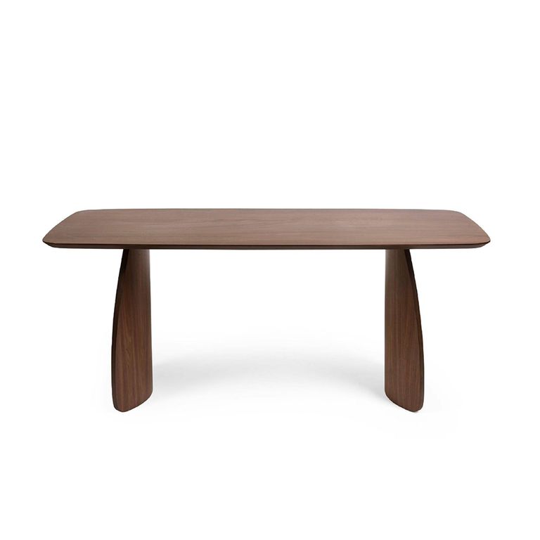 Artemis Dining Table - 6 Seater - 180cm - Curved Leg - Walnut