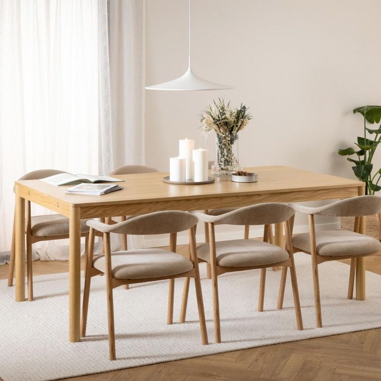 Atlantic Oak 8 Seater Extending Dining Table 