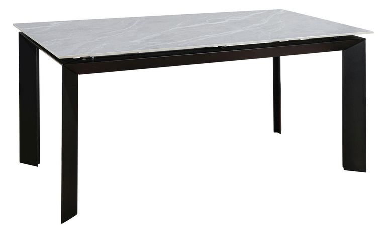 Austyn Argento Grey Ceramic 6-8 Seater Extending Dining Table - 160cm-220cm