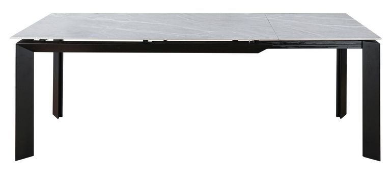 Austyn Argento Grey Ceramic 6-8 Seater Extending Dining Table - 160cm-220cm