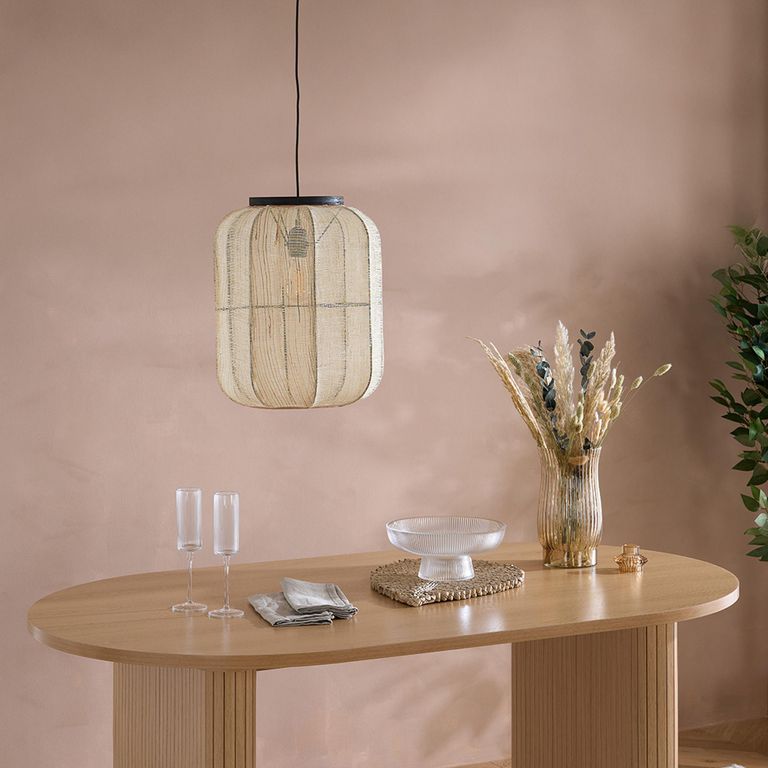 Axel Oval Dining Table - 6 Seater - 160cm - Oak Fluted