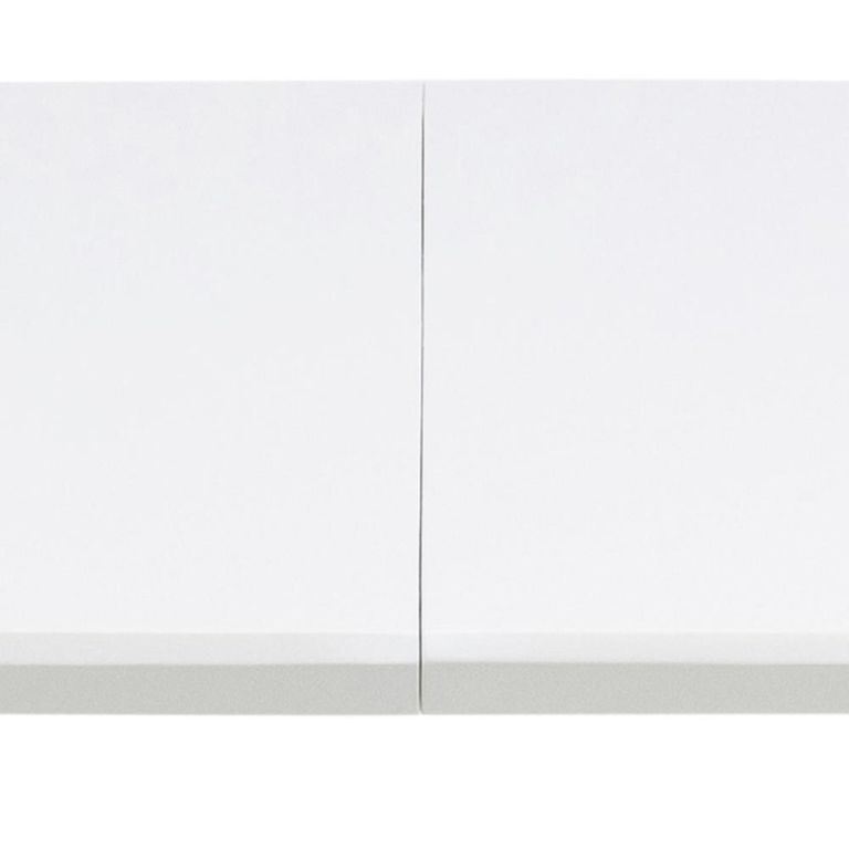 Belina Extending Oval Dining Table - 6-10 Seater - 170cm-270cm - White and Wood