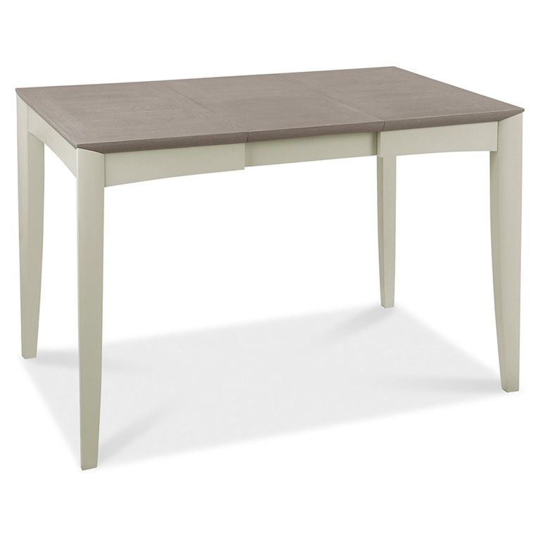 Bergen Grey Washed Oak & Soft Grey Extending Dining Table - 4-6 Seater - 80cm-115cm