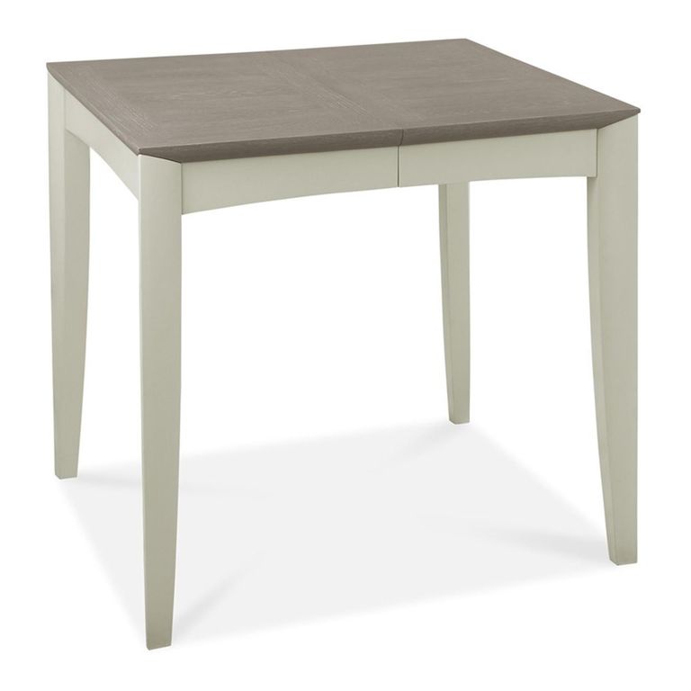 Bergen Grey Washed Oak & Soft Grey Extending Dining Table - 4-6 Seater - 80cm-115cm
