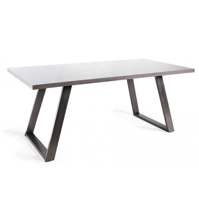 Hirst Grey Painted Tempered Glass Dining Table - 6 Seater - 180cm