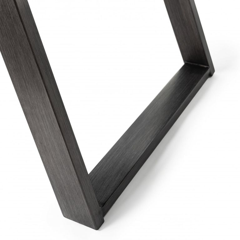 Hirst Grey Painted Tempered Glass Dining Table - 6 Seater - 180cm