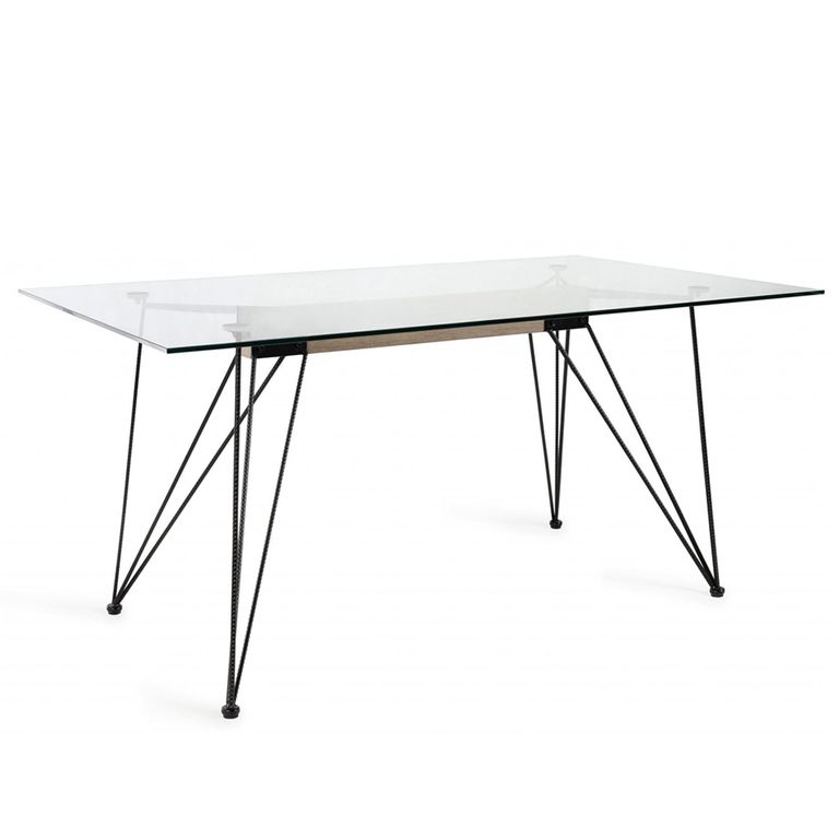 Miro Tempered Glass Dining Table - 6 Seater - 160cm