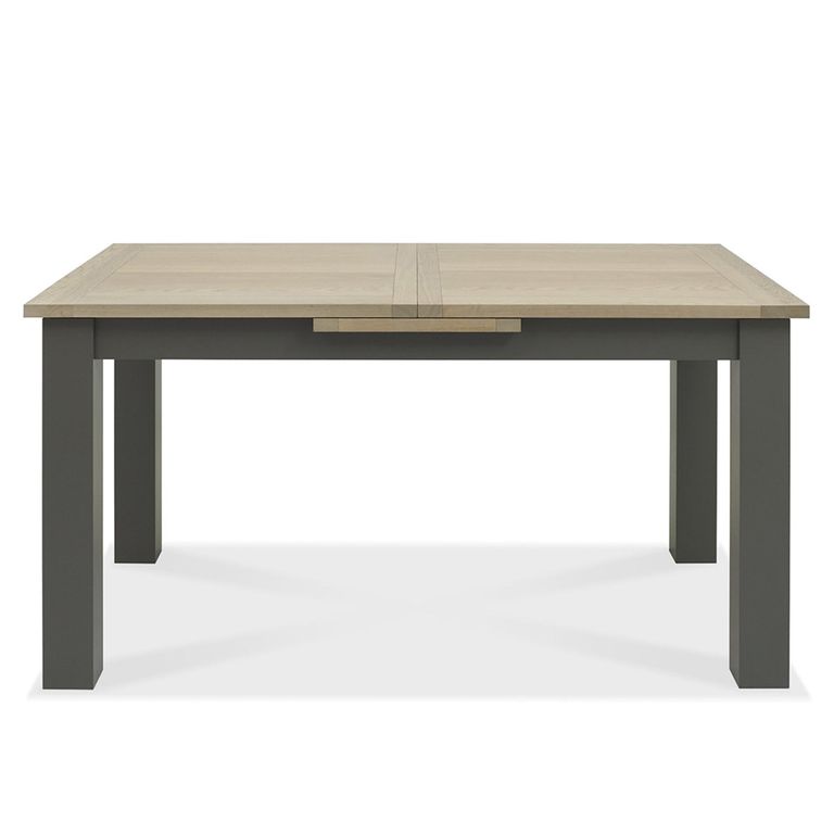 Oakham Dark Grey & Scandi Oak Extending Dining Table - 6-8 Seater - 152cm-192cm