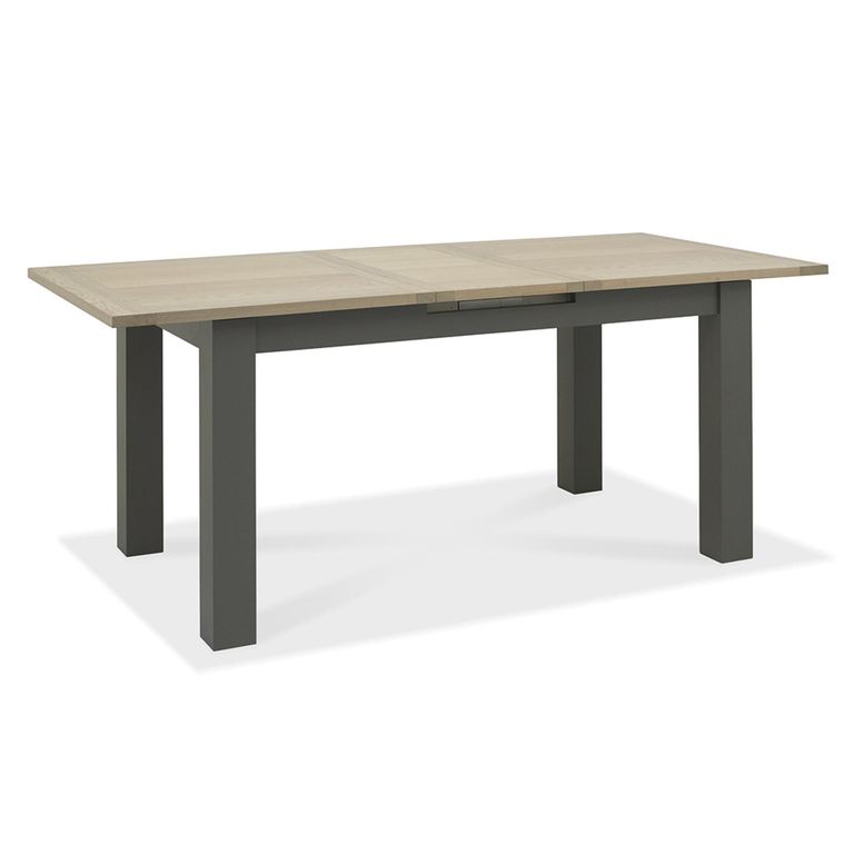 Oakham Dark Grey & Scandi Oak Extending Dining Table - 6-8 Seater - 152cm-192cm