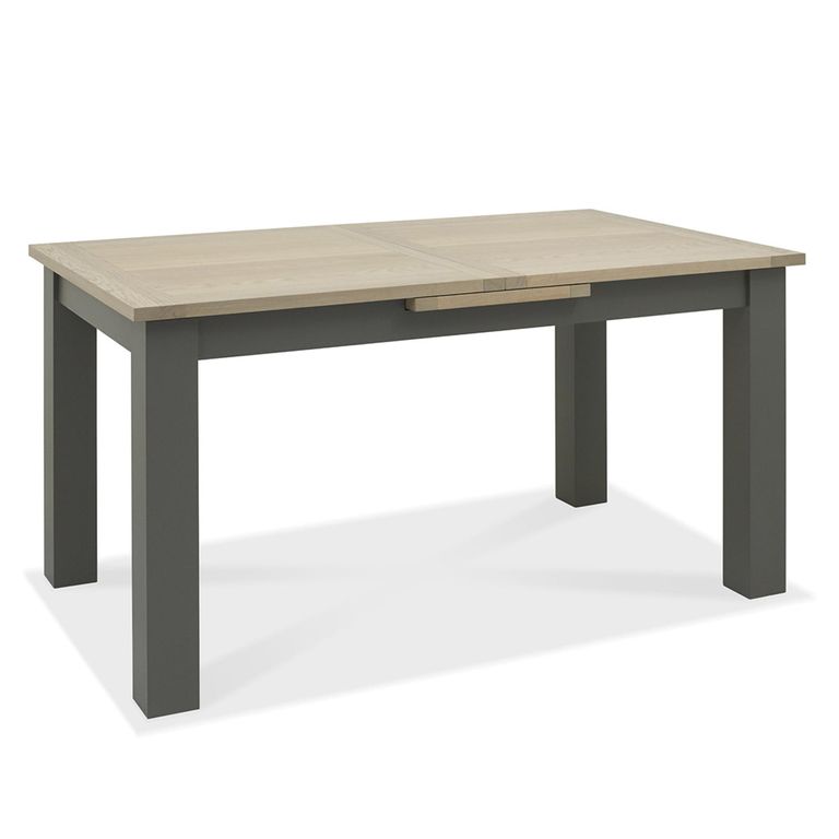 Oakham Dark Grey & Scandi Oak Extending Dining Table - 6-8 Seater - 152cm-192cm