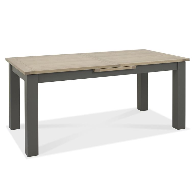 Oakham Dark Grey & Scandi Oak Extending Dining Table - 8-10 Seater - 180cm-225cm