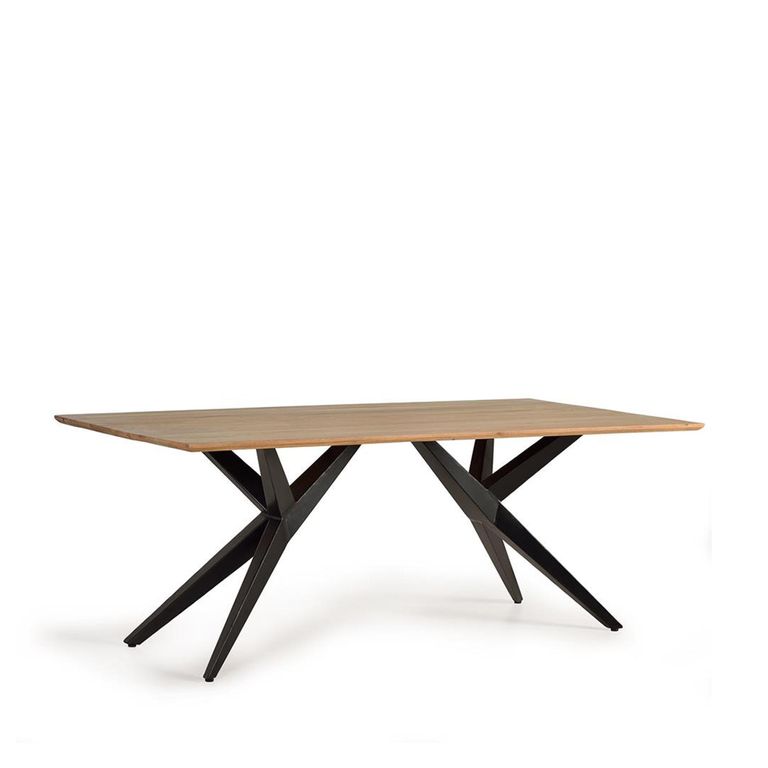 Bergamo Dining Table - Solid Acacia Wood - 6 Seater - Sizes Available