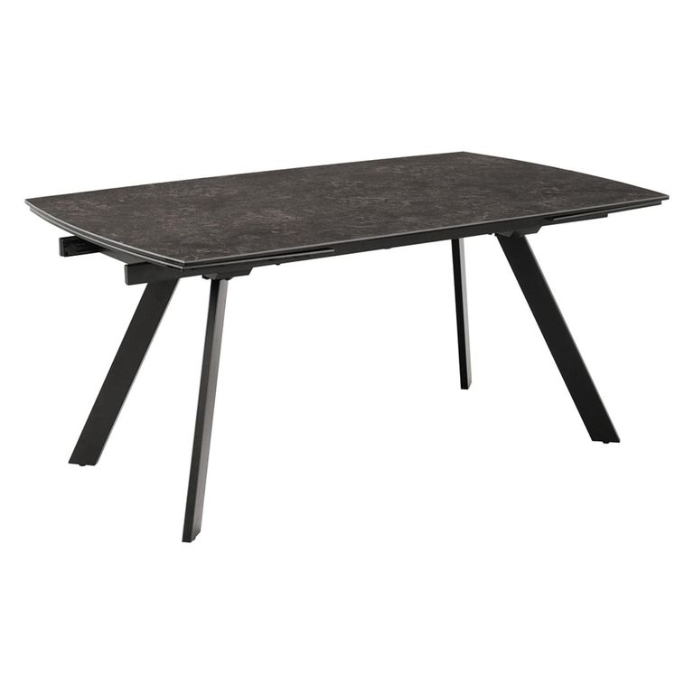 Blackburn Extending Dining Table - 6-10 Seater - 160cm-240cm - Black Ceramic