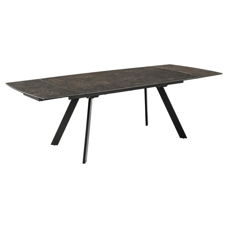 Blackburn Extending Dining Table - 6-10 Seater - 160cm-240cm - Black Ceramic