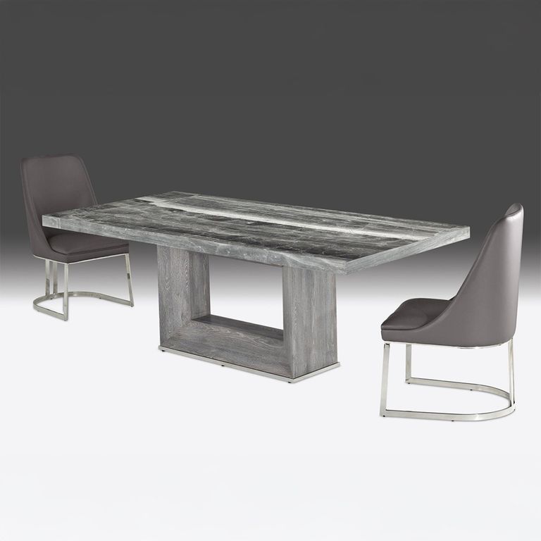 Blade Dining Table - Pedestal - Marble - Variation Available