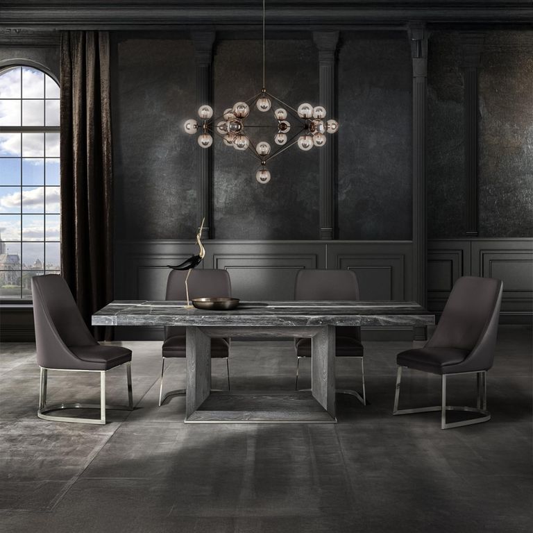 Blade Dining Table - Pedestal - Marble - Variation Available