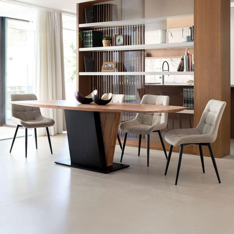 Brescia Dining Table - Acacia Wood - 6 Seater - 190cm - Pedestal