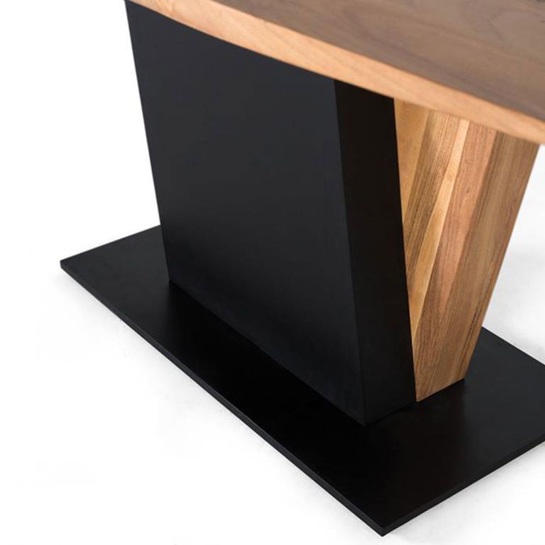 Brescia Dining Table - Acacia Wood - 6 Seater - 190cm - Pedestal