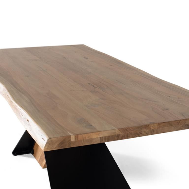 Brindisi Dining Table - Acacia Wood - 8 Seater - Pedestal - Sizes Available