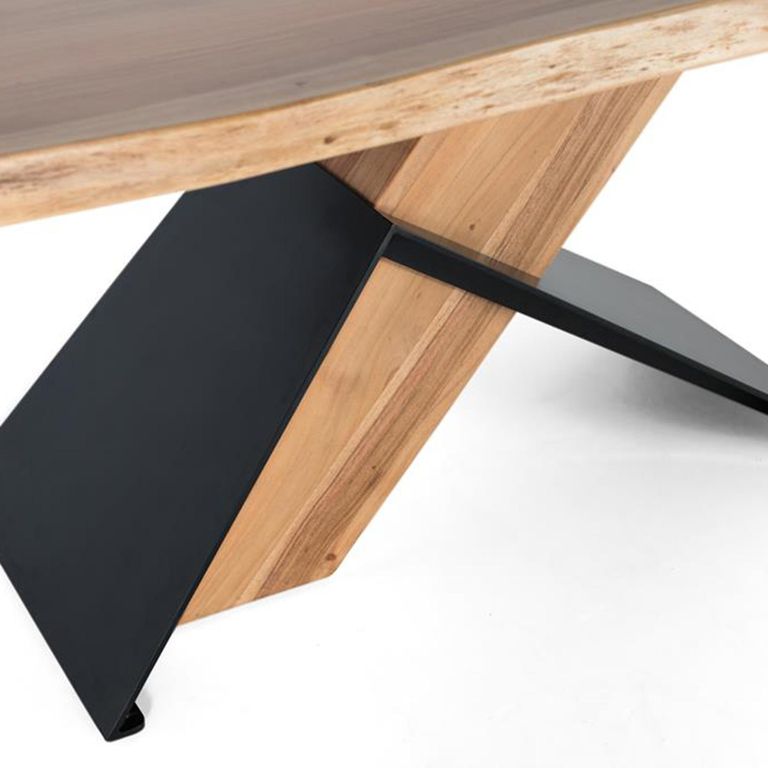 Brindisi Dining Table - Acacia Wood - 8 Seater - Pedestal - Sizes Available