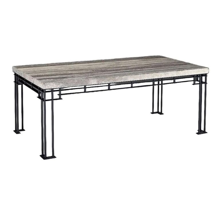 Brooklyn Dining Table - 8 Seater - Marble with Metal Base - Variation Available