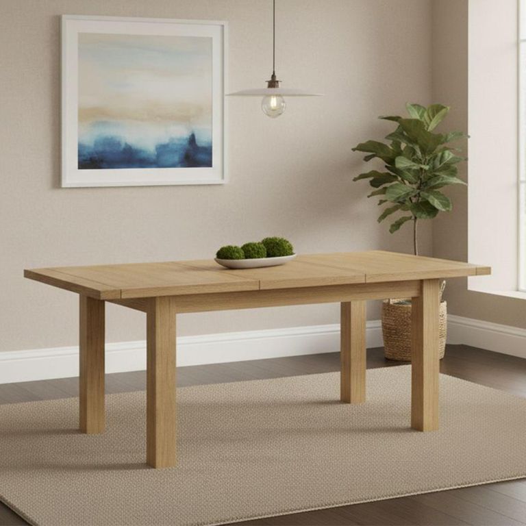 Burford Butterfly Extending Dining Table - 4-6 Seater - 120cm-165cm - Oak