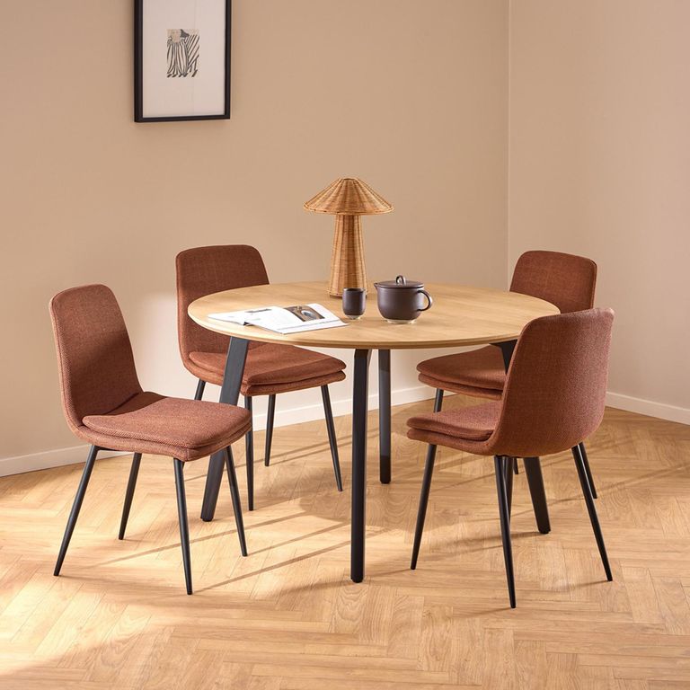 Cadiz Dining Table - 4 Seater - Round - 120cm - Oak 