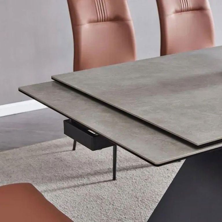 Cassino 6-8 Seater Grey Ceramic Extending Dining Table - 160cm-240cm