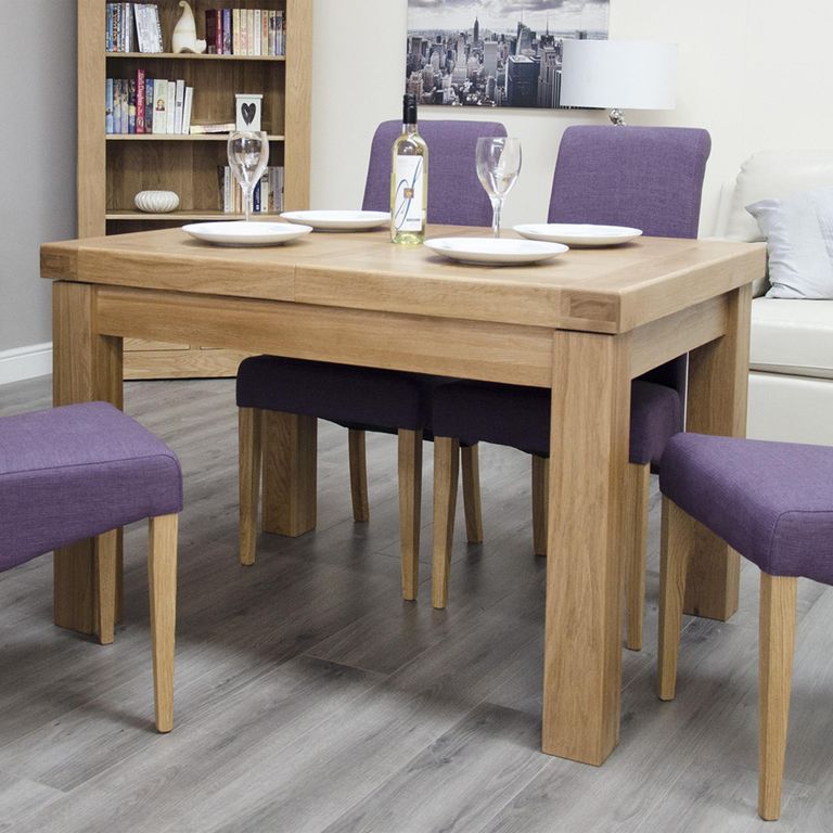 Bordeaux Extending Dining Table - 2-4 Seater - 90cm-120cm - Oak