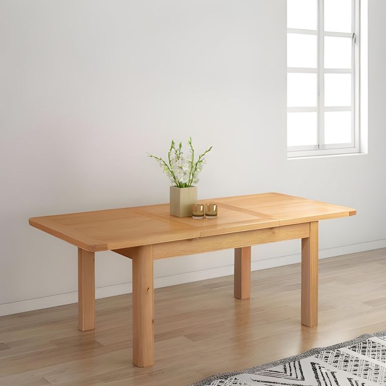 Clarion Dining Table - 6-8 Seater - 140cm-200cm - Butterfly Extending - Oak