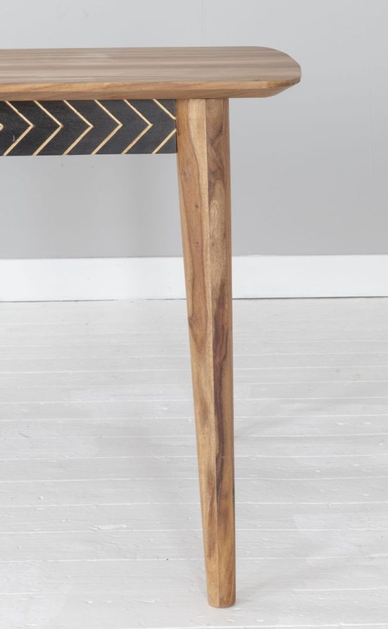 Clearance - Luxuria Sheesham Dining Table, Indian Wood, 120cm Seats 4 Diners Rectangular Top with 4 Legs - Brand New Item