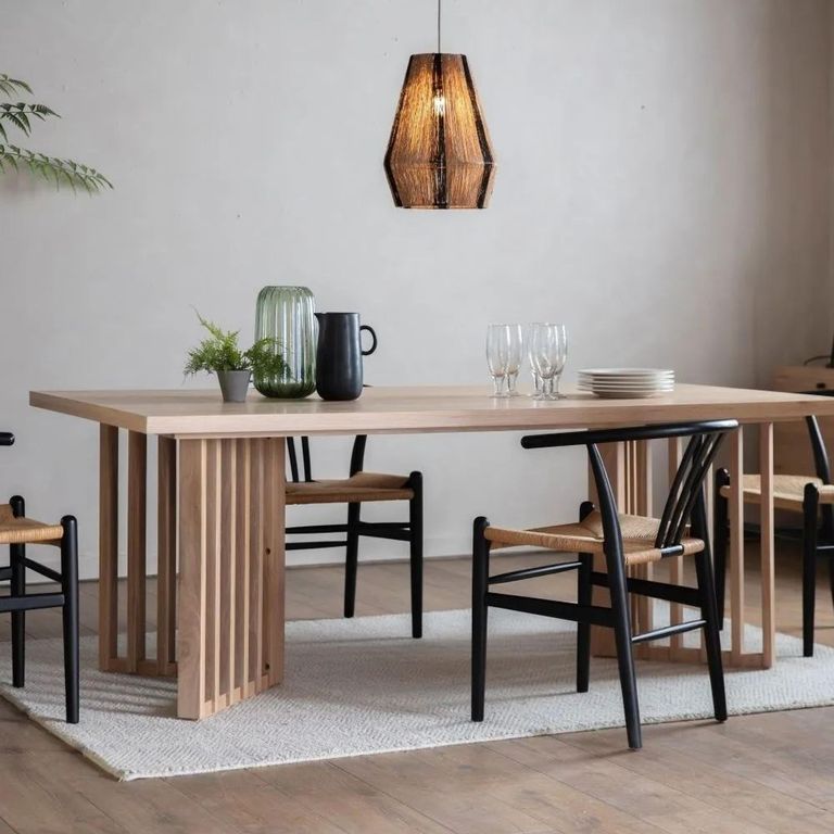 Clearance - Okayama 200cm Japandi Style Oak Dining Table - A224