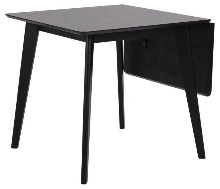 Clearance  - Reid Black Drop Leaf 2-4 Seater Dining Table - FSS15961