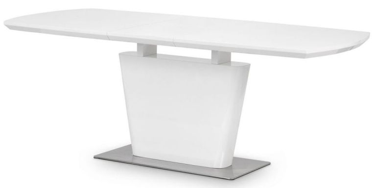 Como Extending Dining Table - 160cm-200cm - 6-8 Seater - White Gloss